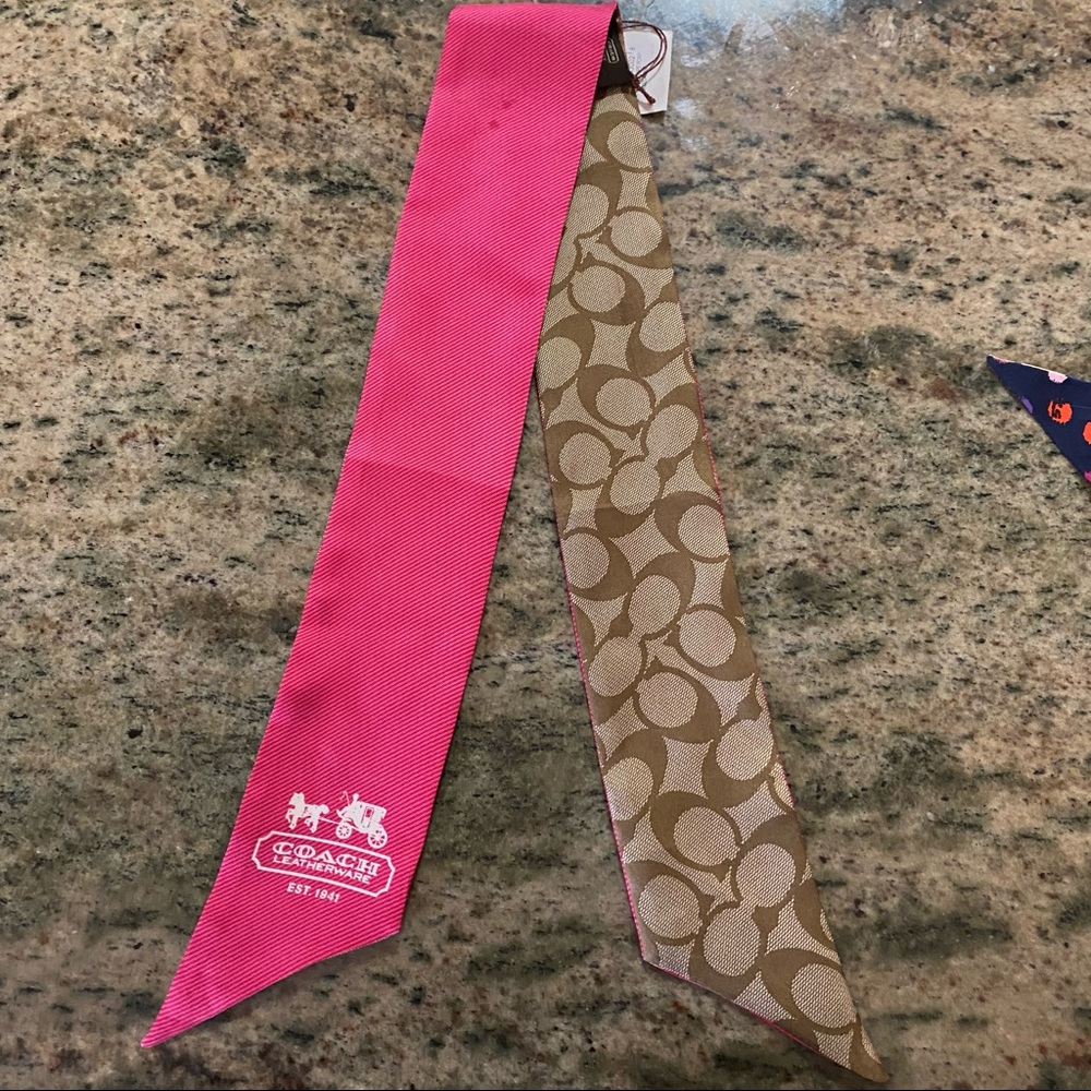 MAKE SN OFFER! Authentic Coach Ponytail Scarf NWT